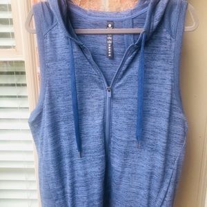 Stylish Ladies Blue hooded Vest